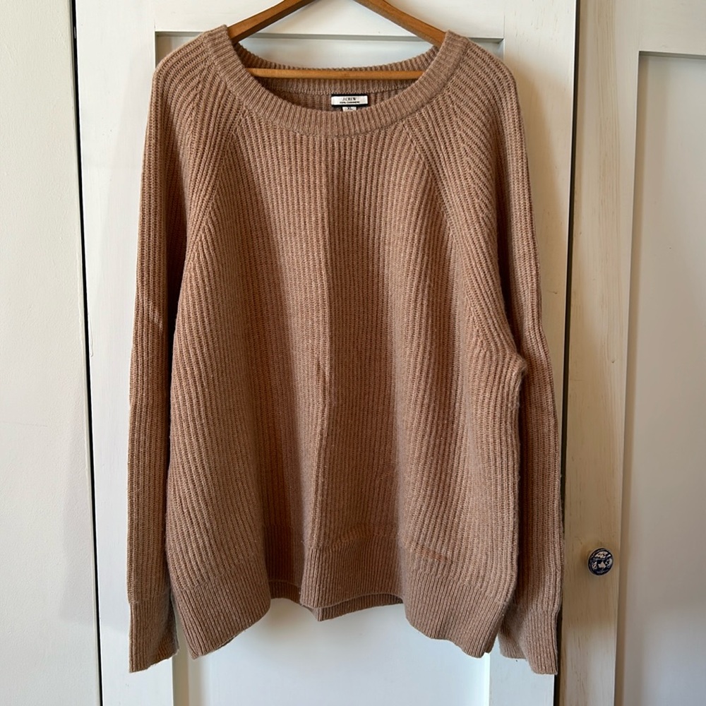 J. Crew Cashmere ribbed sweater